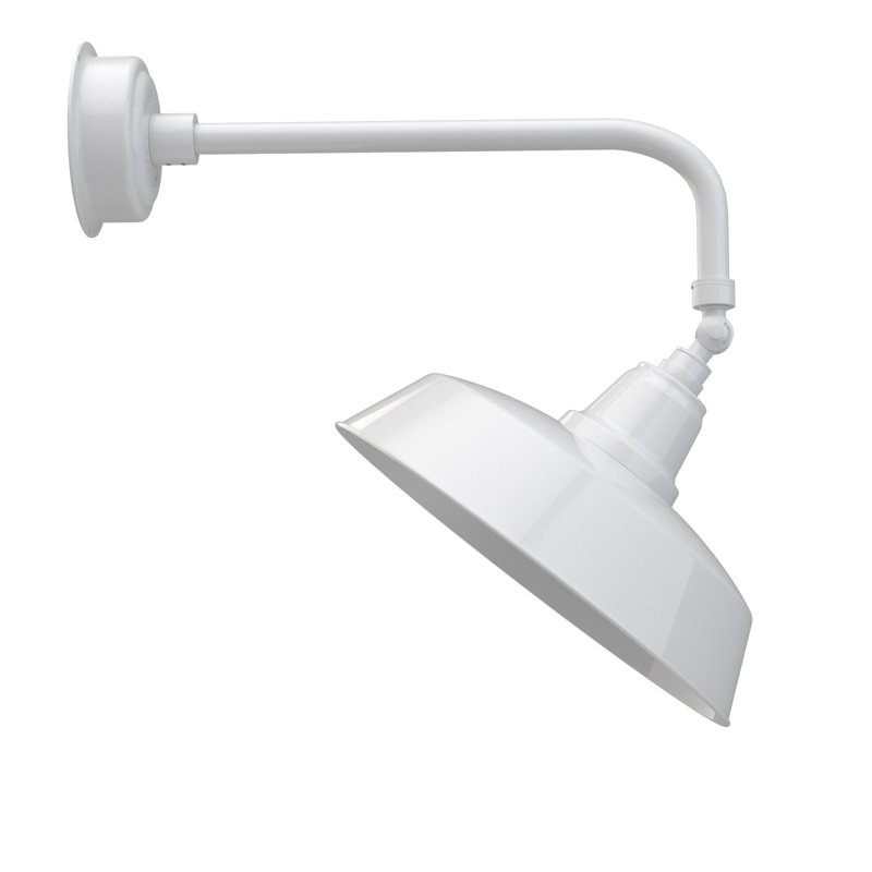 Luminaire de grange d’extérieur à del goodyear, Blanc
