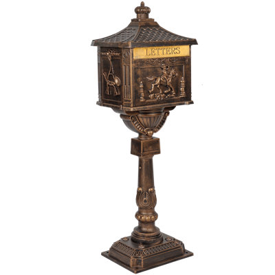 Aluminum Post Mounted Mailbox
