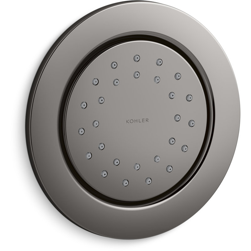 1 gpm WaterTile Round 27-Nozzle Body Spray 2.0 gpm with Stimulating Spray and Katalyst Air-Induction Technology