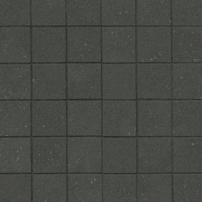 Brevona Noctis 12 in. x 12 in. Matte Porcelain Concrete Look Mosaic Floor and Wall Tile