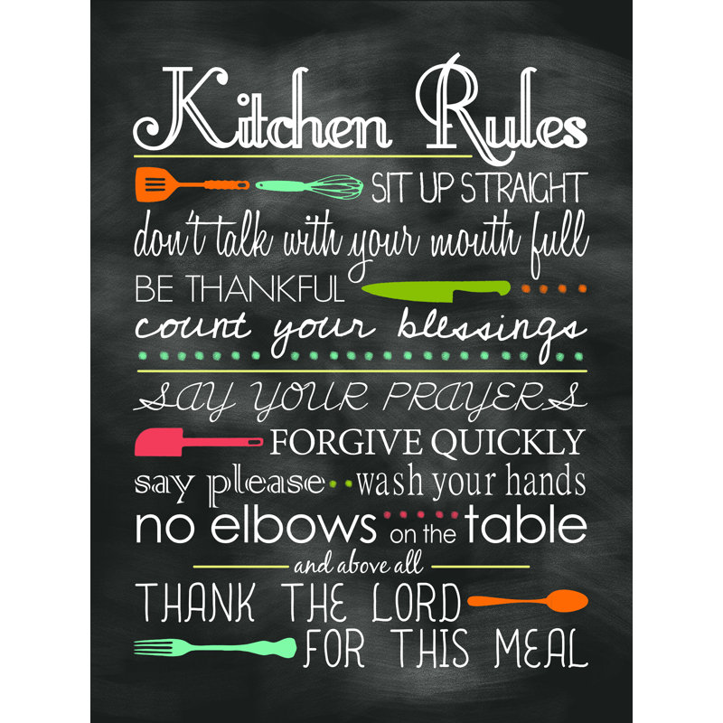 Jesus Kitchen - Impression sur toile tendue, L 12 po x H 16 po