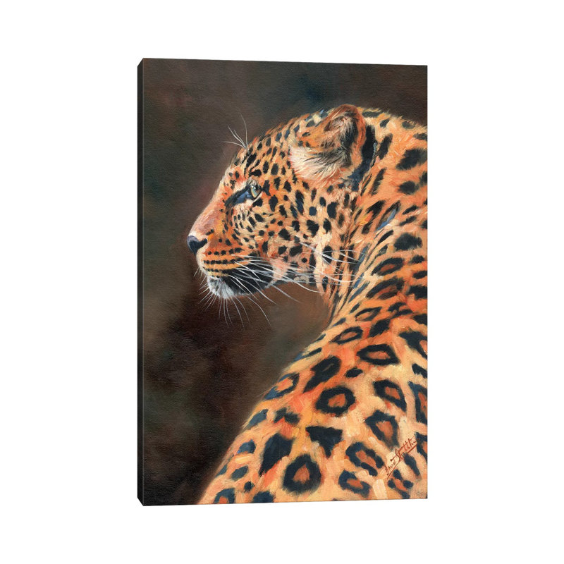 Leopard Profile by David Stribbling - Wrapped Canvas Gallery-Wrapped Canvas Giclée, 66.04cm H x 45.72cm W