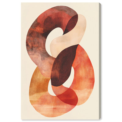 «Terracotta Twist II», reproduction d'art sur toile, par Boho, 24 x 36