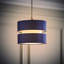 Blended Fabric Drum Pendant Shade-329800506-329800507