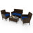 Rintaro 4 - Person Patio Conversation Set with Cushions-1464975482