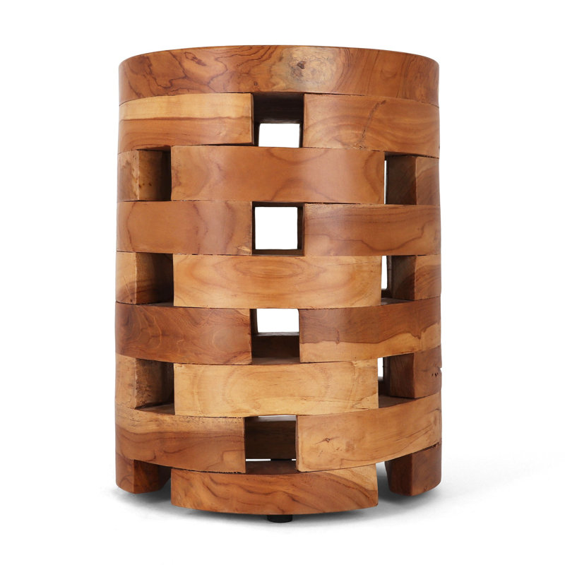 Karmila Solid Wood Side Stool