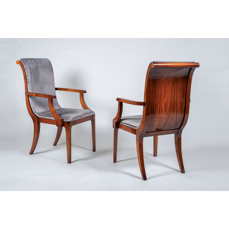 Chaise avec accoudoirs rembourrée Muslin