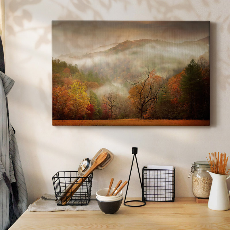 Photography Study Autumn Mist-Gallery Wrapped Canvas, 8" H x 12" W