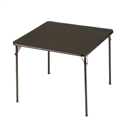 Table de salle à manger pliante en métal 34 po x 34 po MECO Sudden Comfort