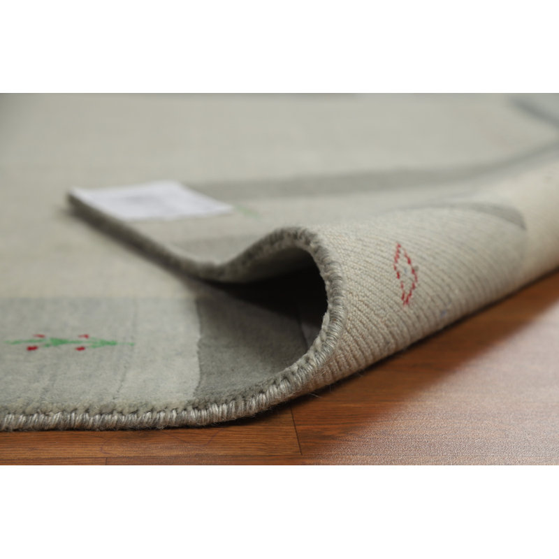 Tapis indien en laine fait à la main de style Gabbeh 5 x 8
