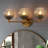 3-Light Bathroom Dimmable Vanity Light，Broken glass design