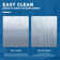58'' - 60'' W x 76'' H Single Added Frameless Shower Door with Clear Glass
