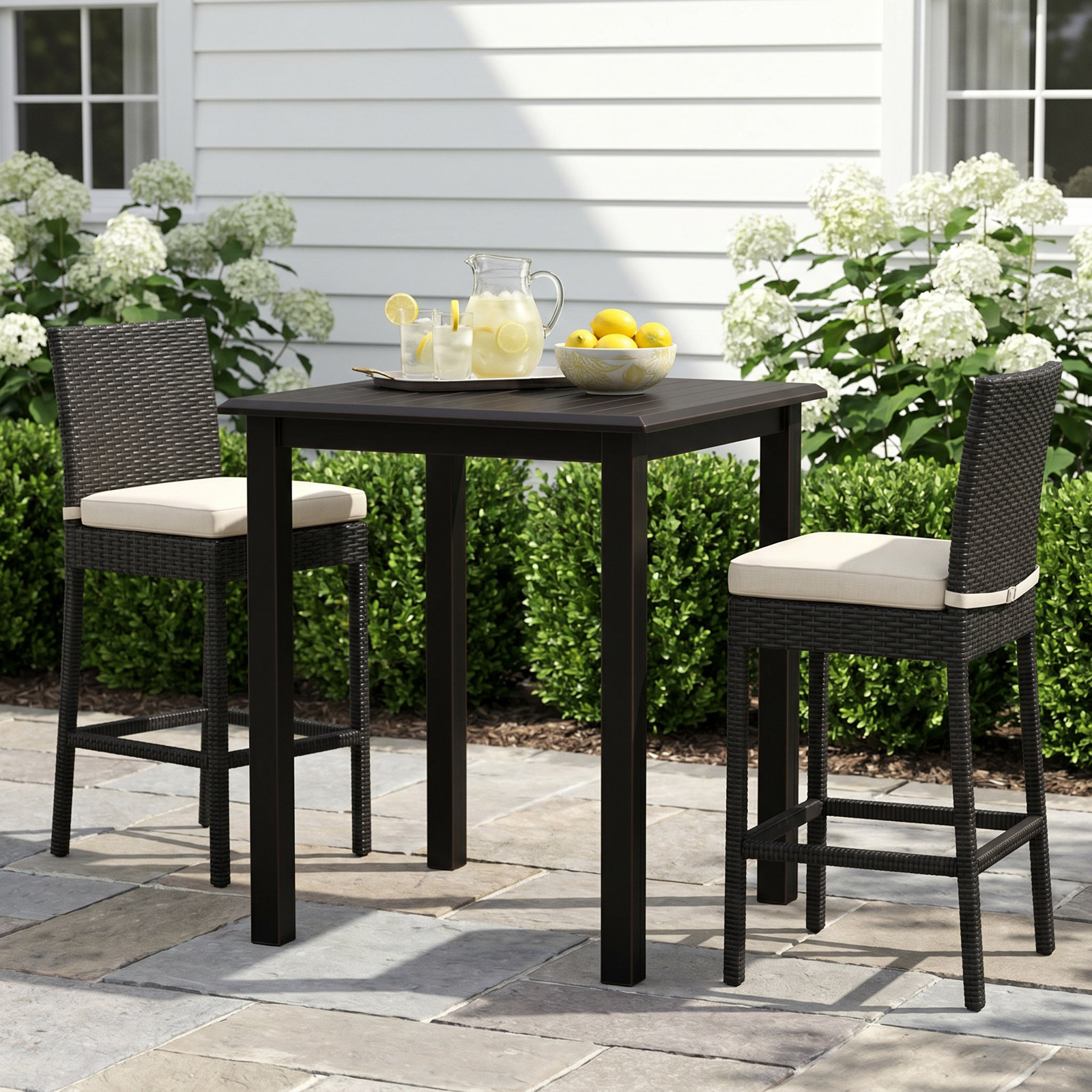 Monterey 36'' Aluminum Outdoor Bar Table
