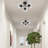 3-Light Modern Globe Glass Semi Flush Mount-2075683591