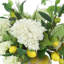 22" Spring Wreath and Centerpiece with Hydrangeas and Lemons