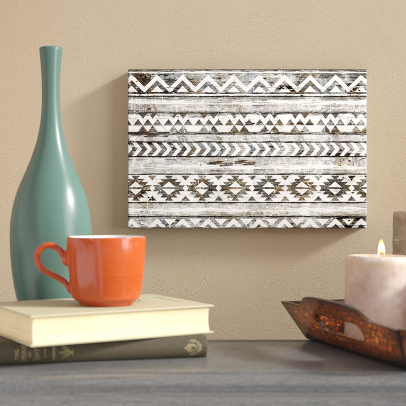 «Southwestern Pattern», impression sur toile tendue, H 8 po x l 12 po x P 0,75 po
