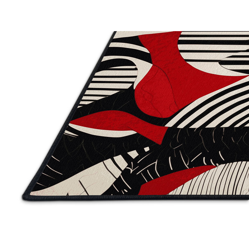 Flame Rift Rug, Rectangle 6' x 9'