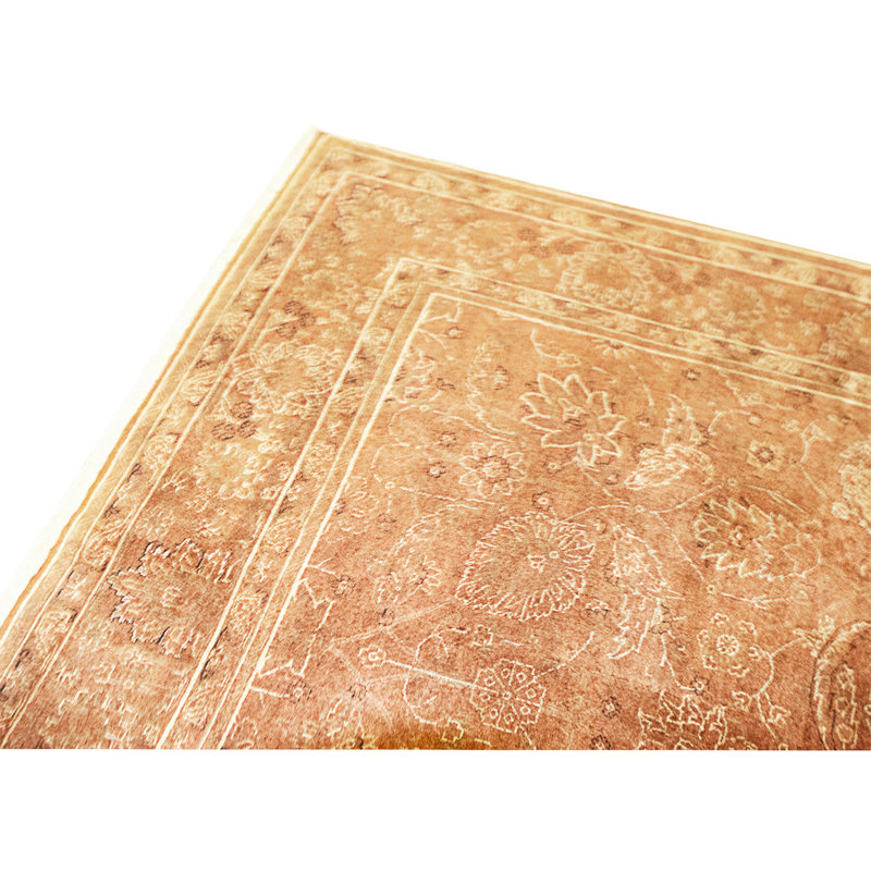 High-Quality Hand-Knotted Rust Area Rug