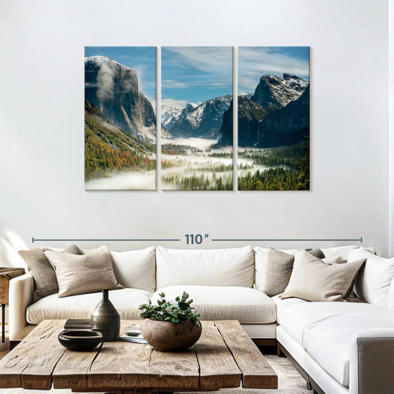 Alvord Yosemite Fog Valley, H 48 po x l 74 po