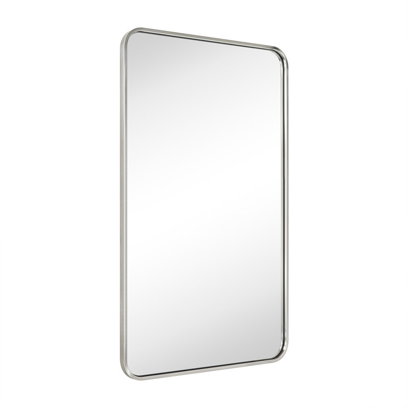 Miroir de salle de bain Aria, 40 po x 24 po, Nickel brossé