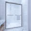 Porte de douche coulissante double demi-cadre l 46 "- H 48" x H 72 "-91148684