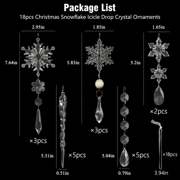 Small Snowflake Ornaments
