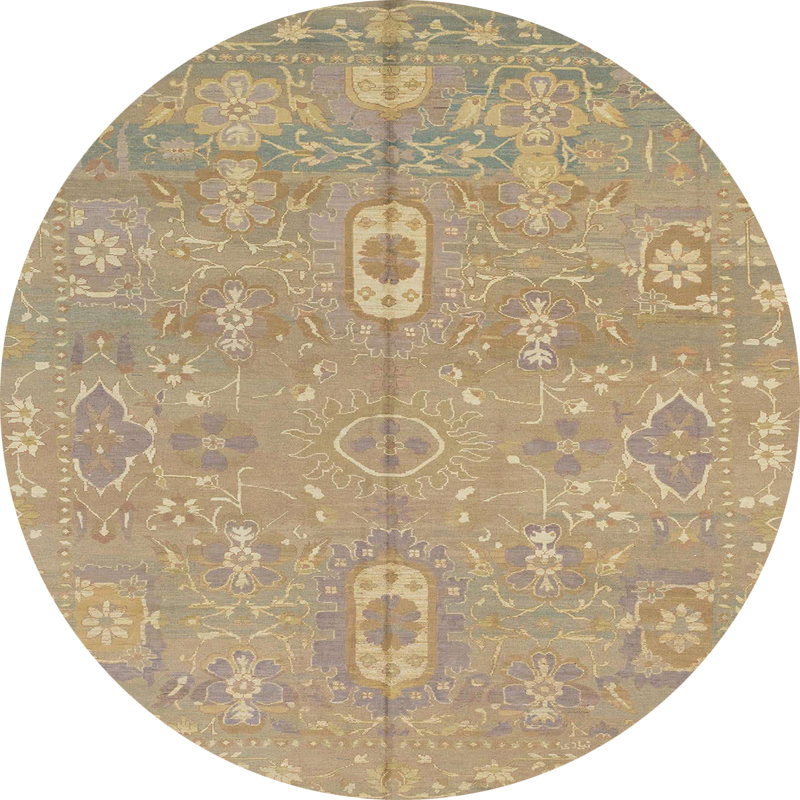 Abstract Indoor Rug, Round 3'
