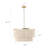 24" 6-Light Dimmable Drum Chandelier-1406308344-1406308346