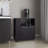 Linden Kitchen Cart With Microwave Shelf. Open Storage. And Two-Door Cabinet.-1533194914