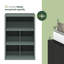 Organisateur de rangement cubique à dossier fermé Furinno, 5 cubes, chêne foncé-119018562