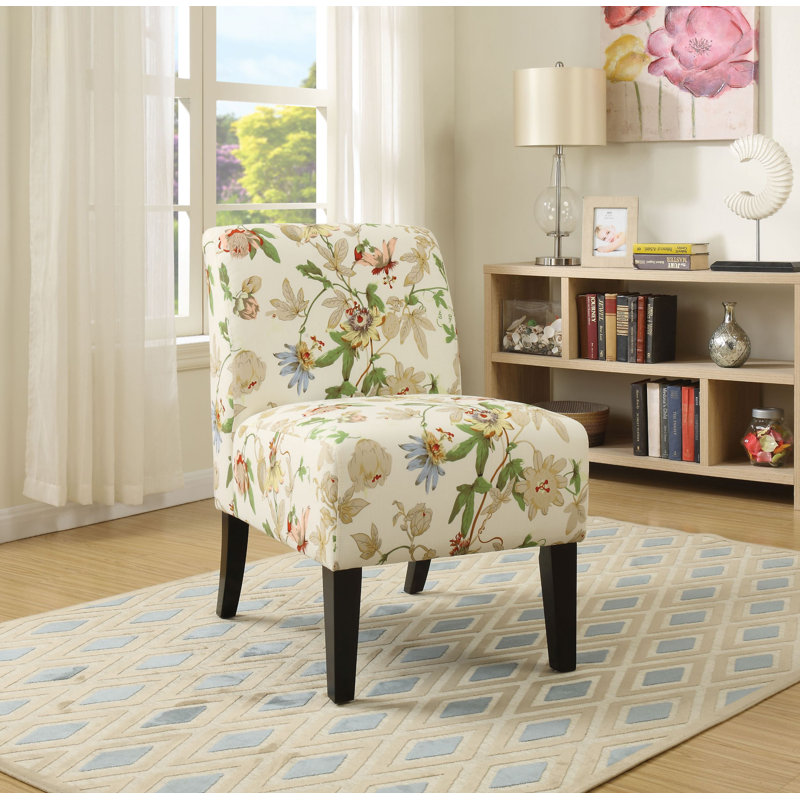 Fauteuil de chambre de 30,5 po de largeur Sarramea, Similicuir gris / vert, Espresso