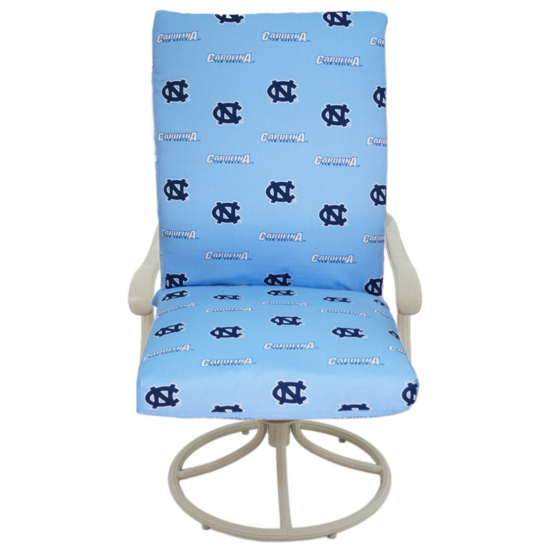 Coussin de siège/dossier d’intérieur/extérieur à tigres de Clemson, North Carolina Tar Heels