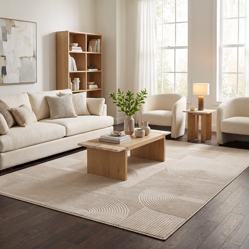 Nuevo Collection Modern Abstract Geometric Area Rug, Rectangle 1'9" x 3'2"