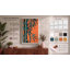 Bamboo in Teal and Gold Botanical - Wrapped Canvas-1578232198-1578232207