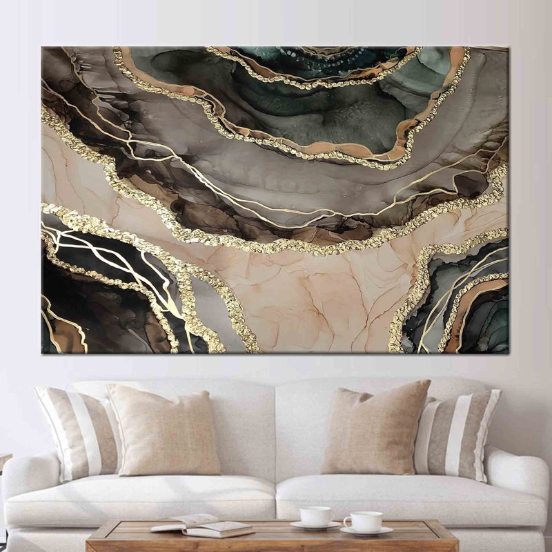 Modern Printed Canvas With Accents For Wall Art And Home Decor Showcasing Abstract Art_2, Does Not Apply, 60 cm H x 90 cm W