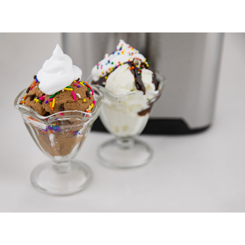 Nostalgia 2-Quart Stainless Steel Digital Ice Cream Maker