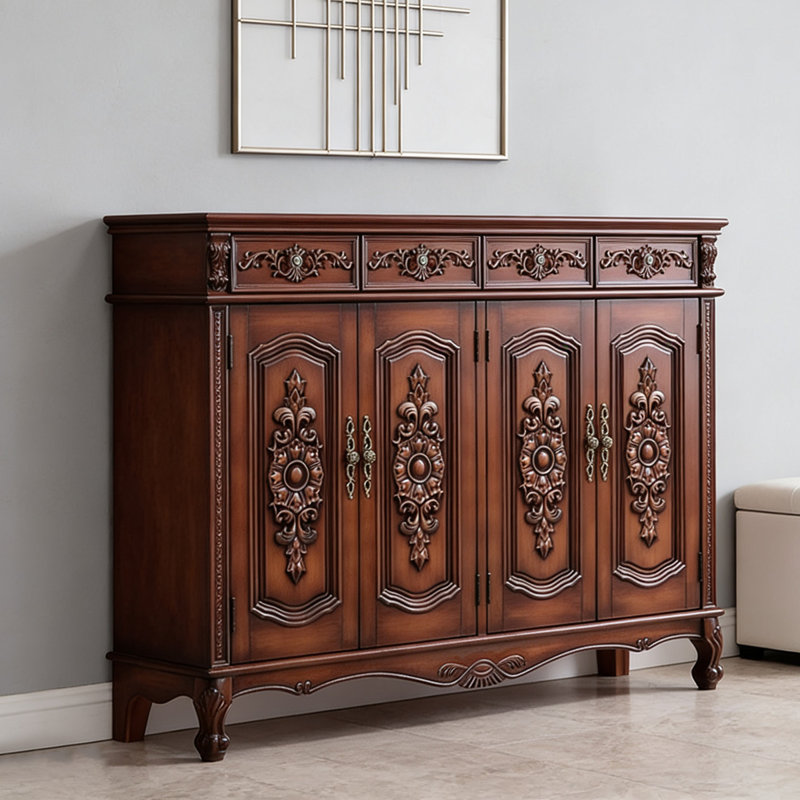 Banc de rangement en bois manufacturé brun