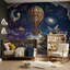 Papier peint montgolfière, ciel nocturne et constellations-1068835756-1068835752