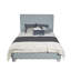 Mobilier de chambre contemporain tapissier bleu sarcelle clair audacieux Chenille-894644017