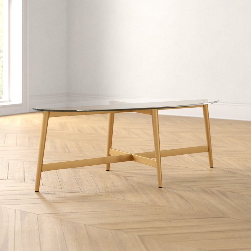 Four Leg Coffee Table, Gold