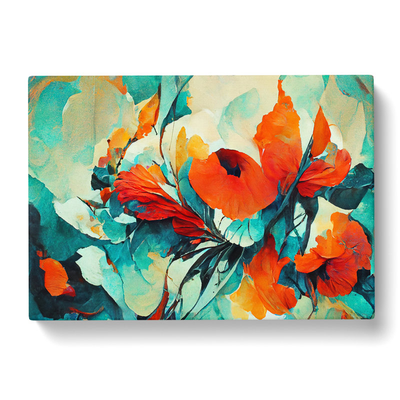 Artistic Flowers Abstract Vol.7 - Wrapped Canvas, 35cm H x 50cm W x 3cm D