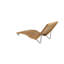 Chaise longue en teck Tricia