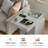 Fluted Night Stand With Charging Station & LED Light, 3-Drawer Bedside Table For Bedroom & Living Room, Modern Sofa Side Table With Sliding Top & Outlets/USB-925487319-925487312