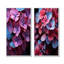 Ensemble de 2 décorations murales Neon Pink Hydrangea Harmony-1226436810-1226436812