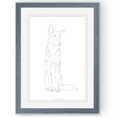 « dog contour i » par paul cezanne-cadre photo, reproduction d’art