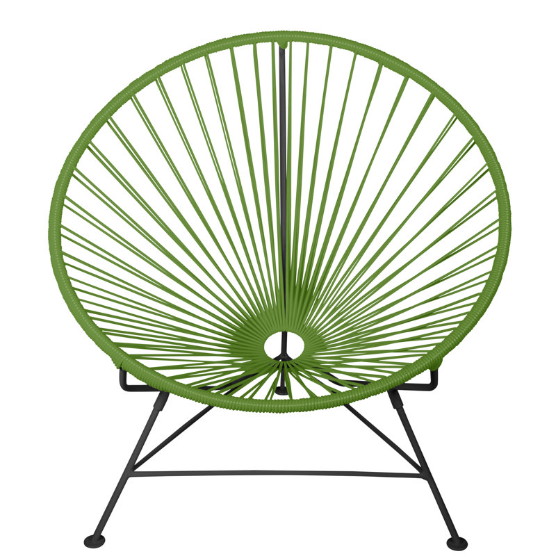 Innit Indoor Handmade Lounge Chair, Cactus/Black