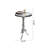 Myrtie Chrome Cast Aluminum Side Table-40551486