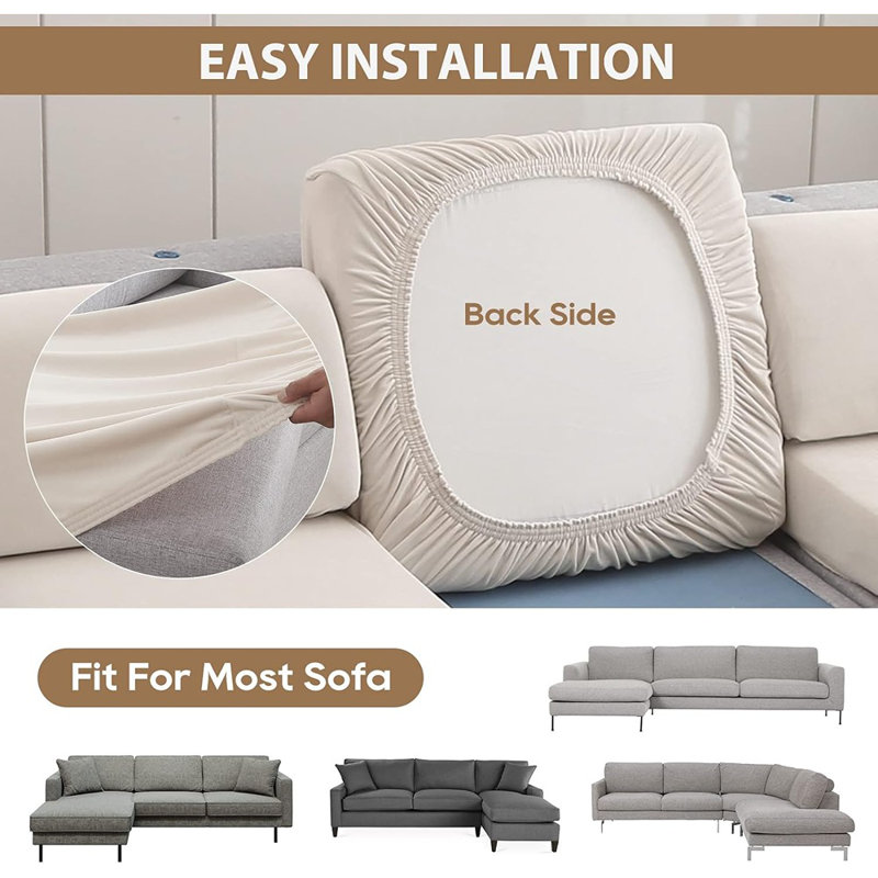 Sectional Sofa Cover Universal Couch Covers T...
