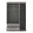 Stylish And Functional Three-Door Wardrobe With Built-In Mirror And Ample Storage-107148474