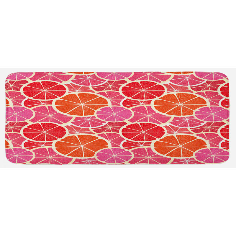 Tapis de cuisine Funky, pamplemousse et citron